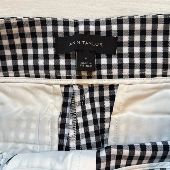 Ann Taylor Black and White Checkered Shorts - Picture 6 of 7